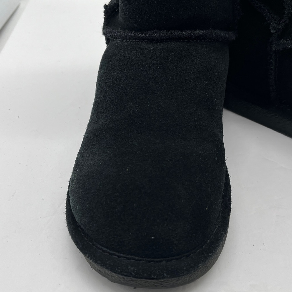 Bjorndal‎ Suede Fur Lined Boots High Womens 7 Black Cabin Cottage Boho - Picture 7 of 17